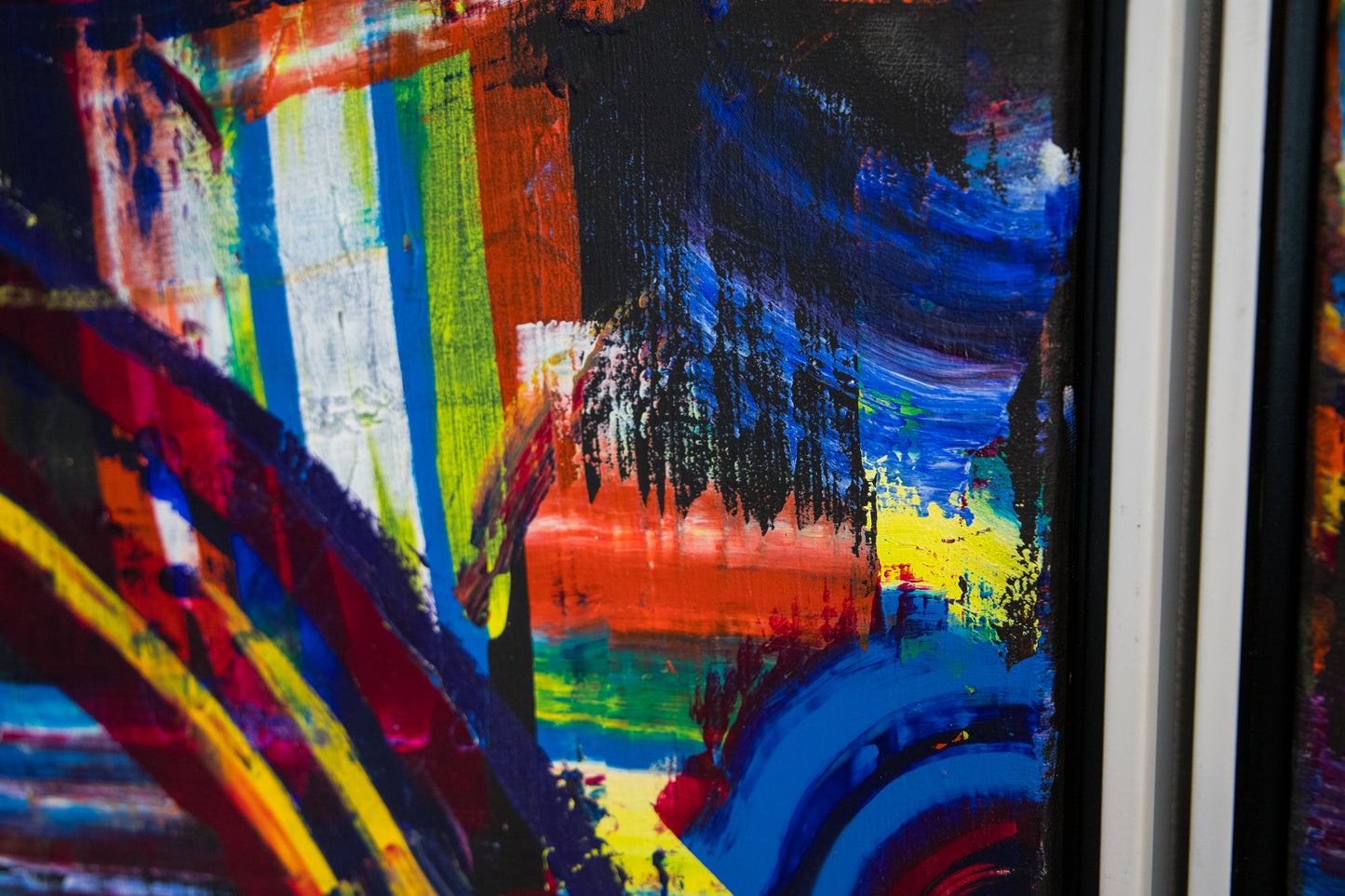 Colored Motion Diptych (Framed)