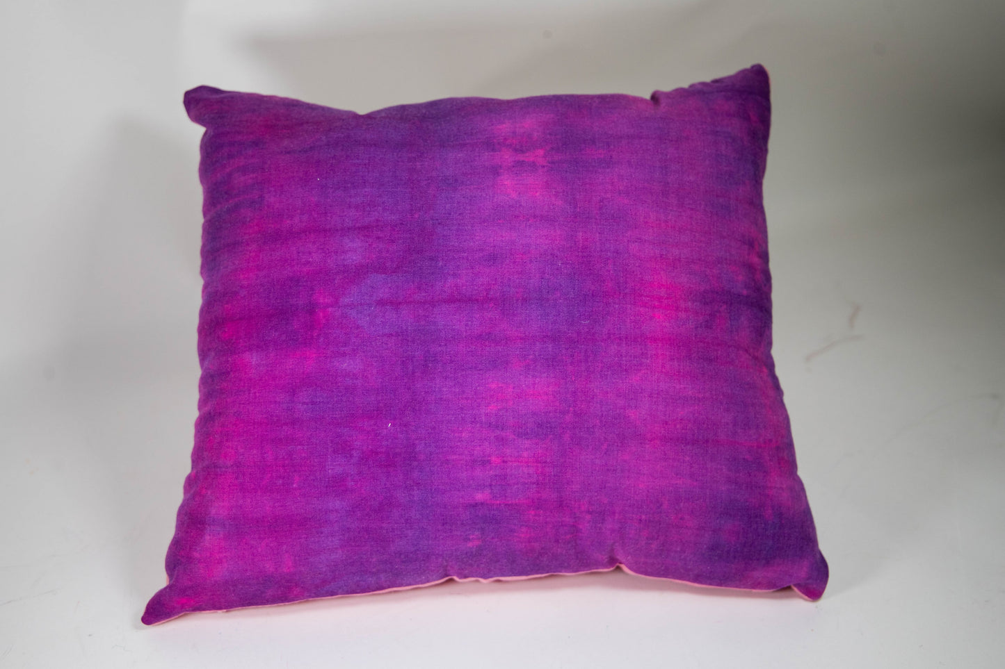 Pink and Purple Floral Pillow