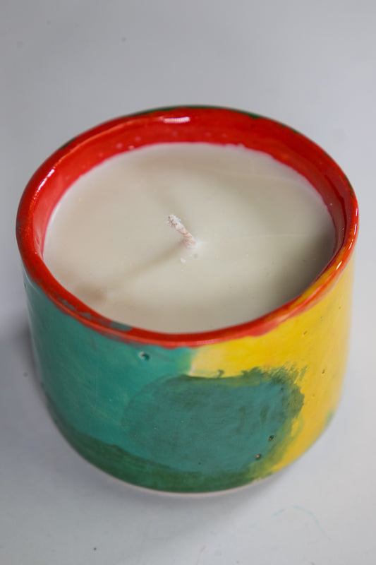 Hand Poured Ceramic Candle