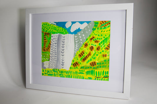 Lost and Found Waterfall, Framed