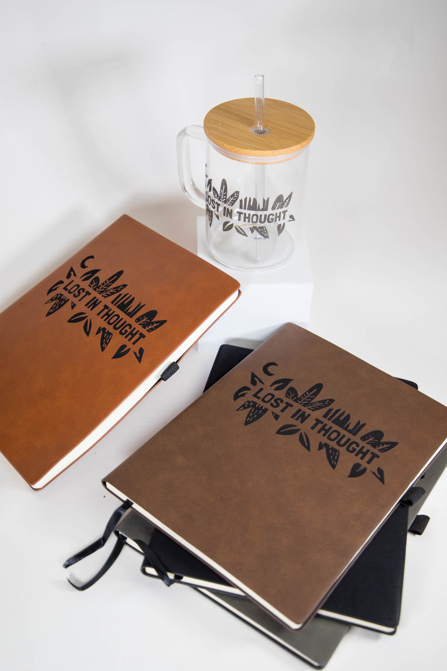 Lost In Thought Leather Notebook