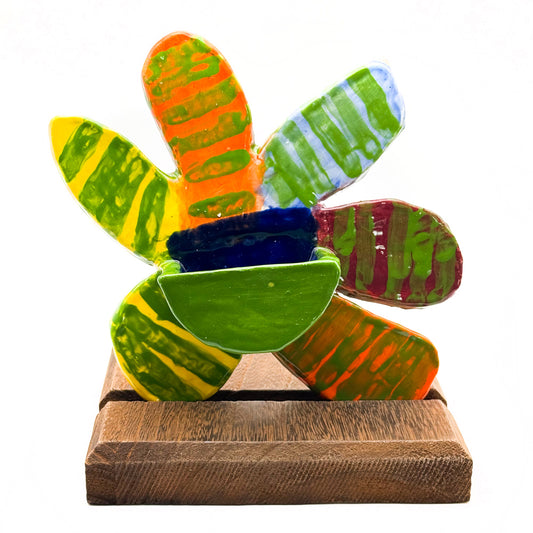 Ceramic Flower Wall Pocket