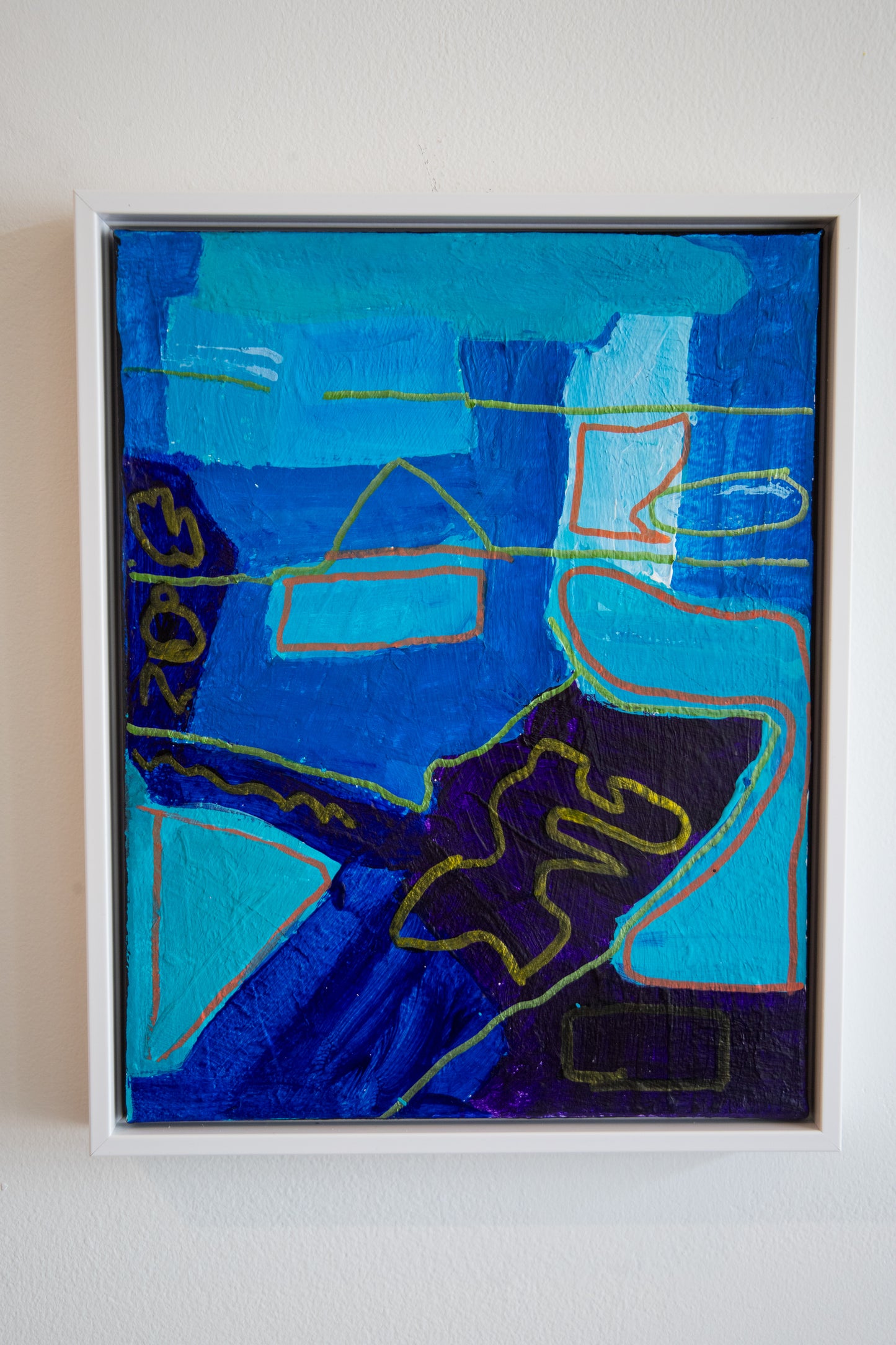 Hang Ten (Abstract Wave) (Framed)