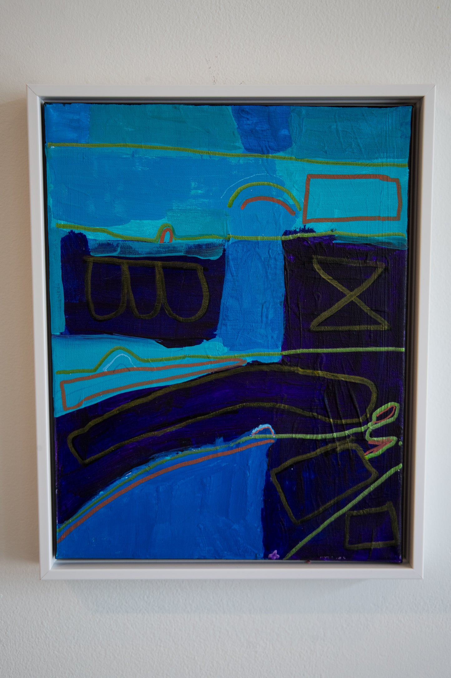 Hang Ten (Abstract Wave) (Framed)