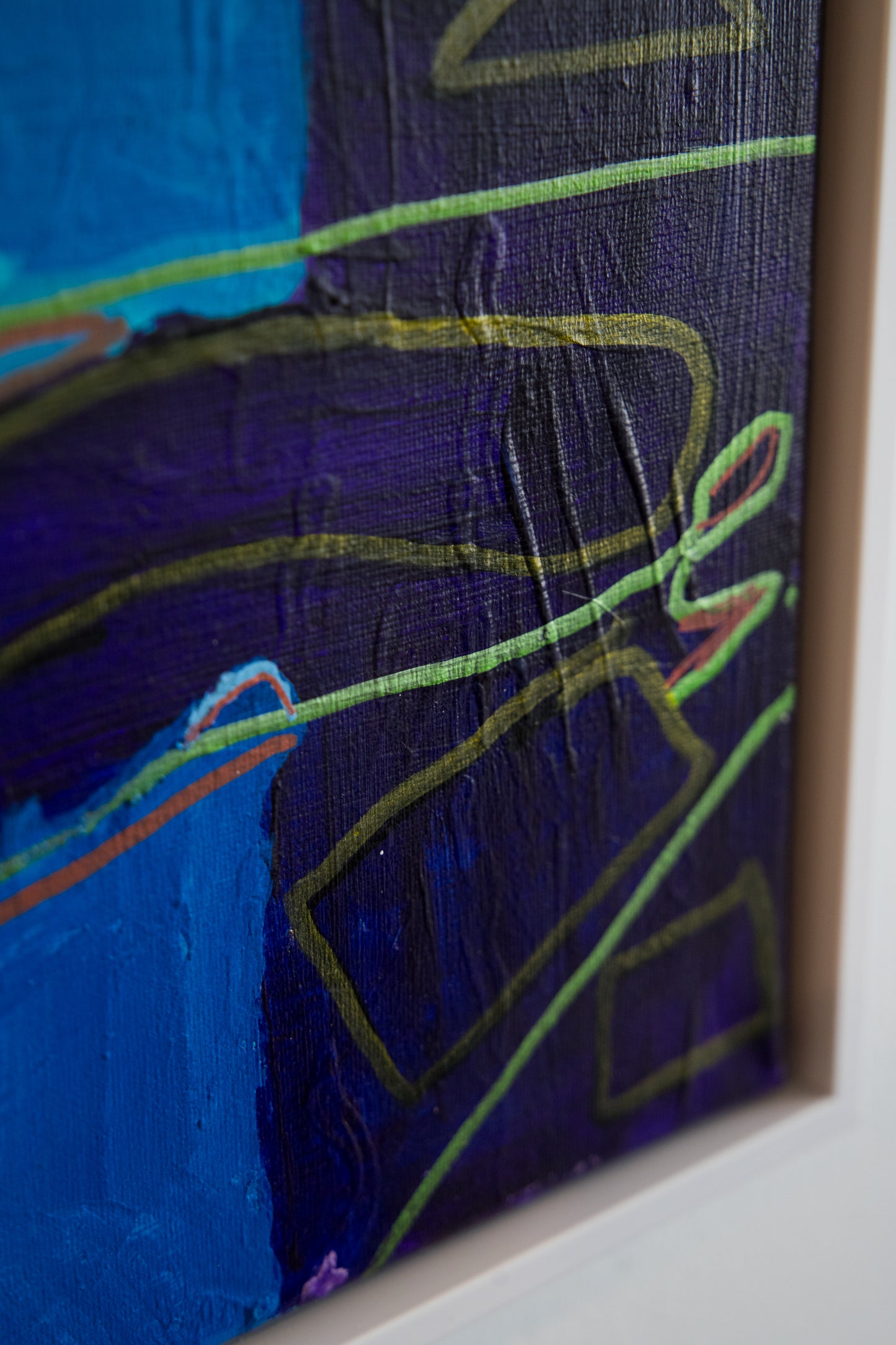 Hang Ten (Abstract Wave) (Framed)