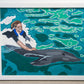 Commission down payment-Dolphin Rider (Framed)