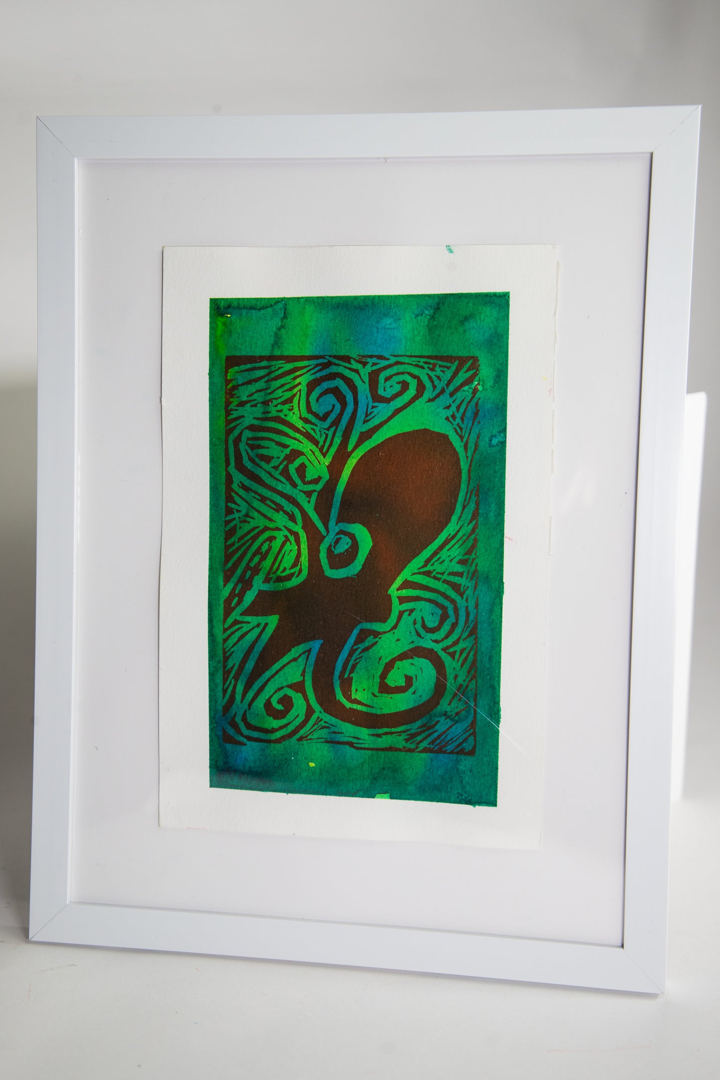 Swimming Octopus (Framed)
