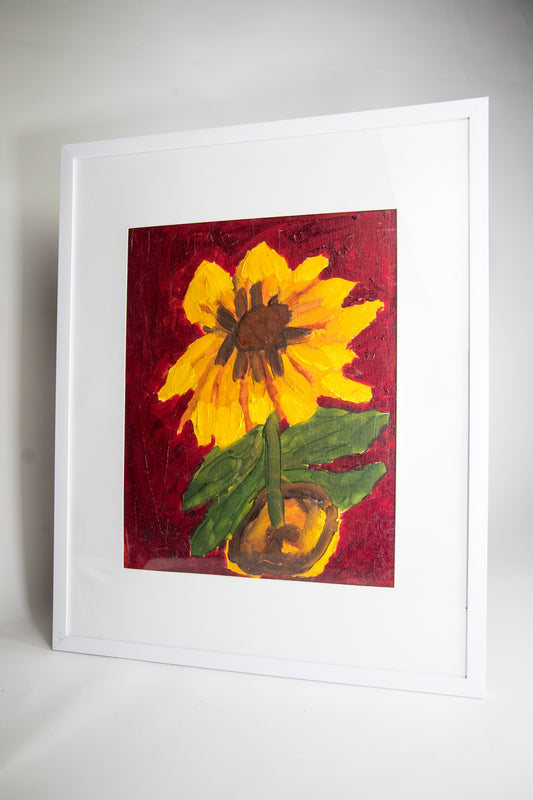Sunflower, Framed