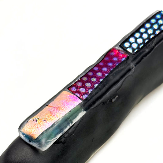 Fused Glass and Ceramic Mezuzah