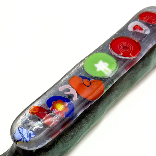 Fused Glass and Ceramic Mezuzah
