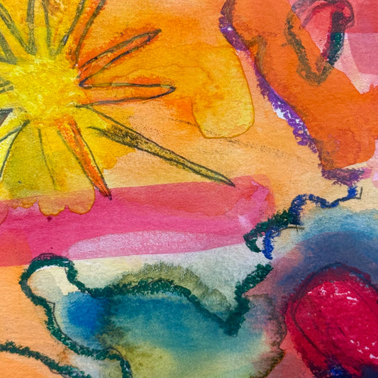 Purple Dots and Yellow Sunshine