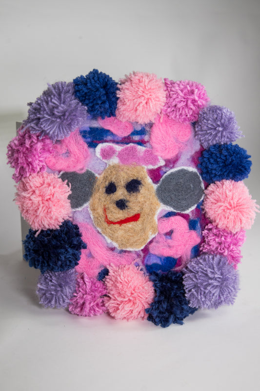 Minnie Mouse in a Pom Pom Frame