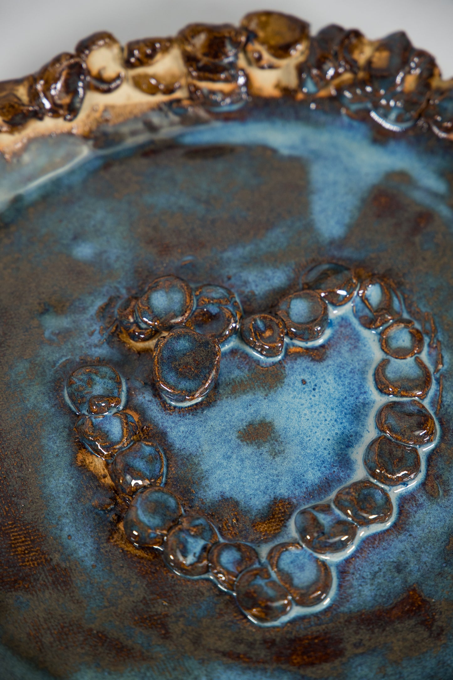 Textured Heart Decorative Plate