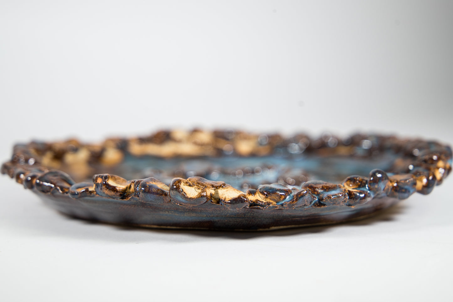 Textured Heart Decorative Plate
