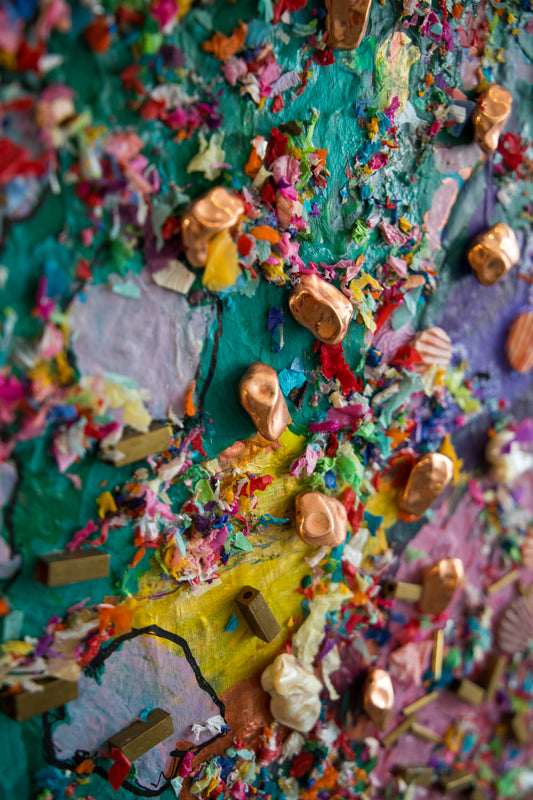 Abstract Under the Sea (Framed)