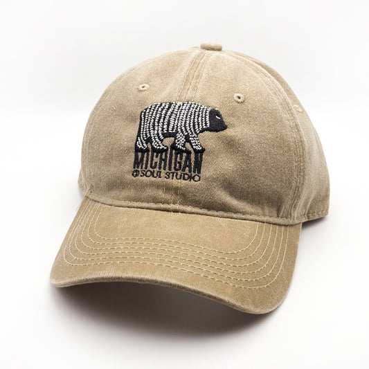 Michigan Embroidered Bear Hat