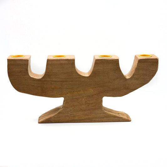 Wooden Candelabra