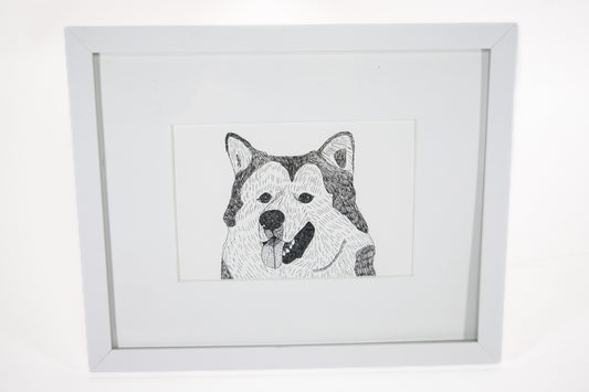 A Dog, Framed