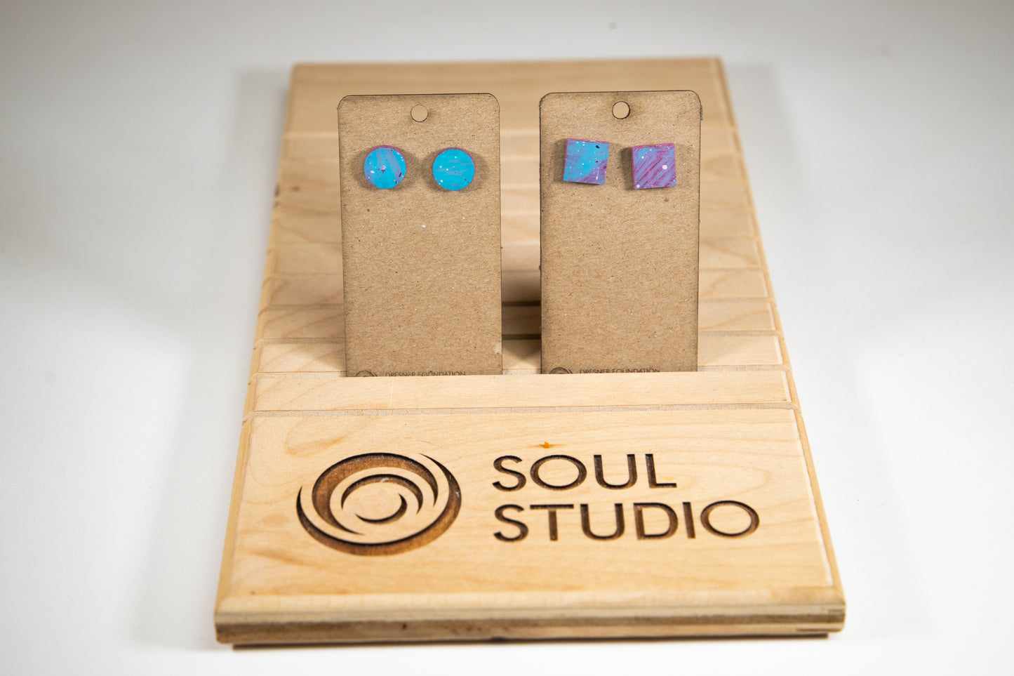 Abstract Geometric Stud Earrings