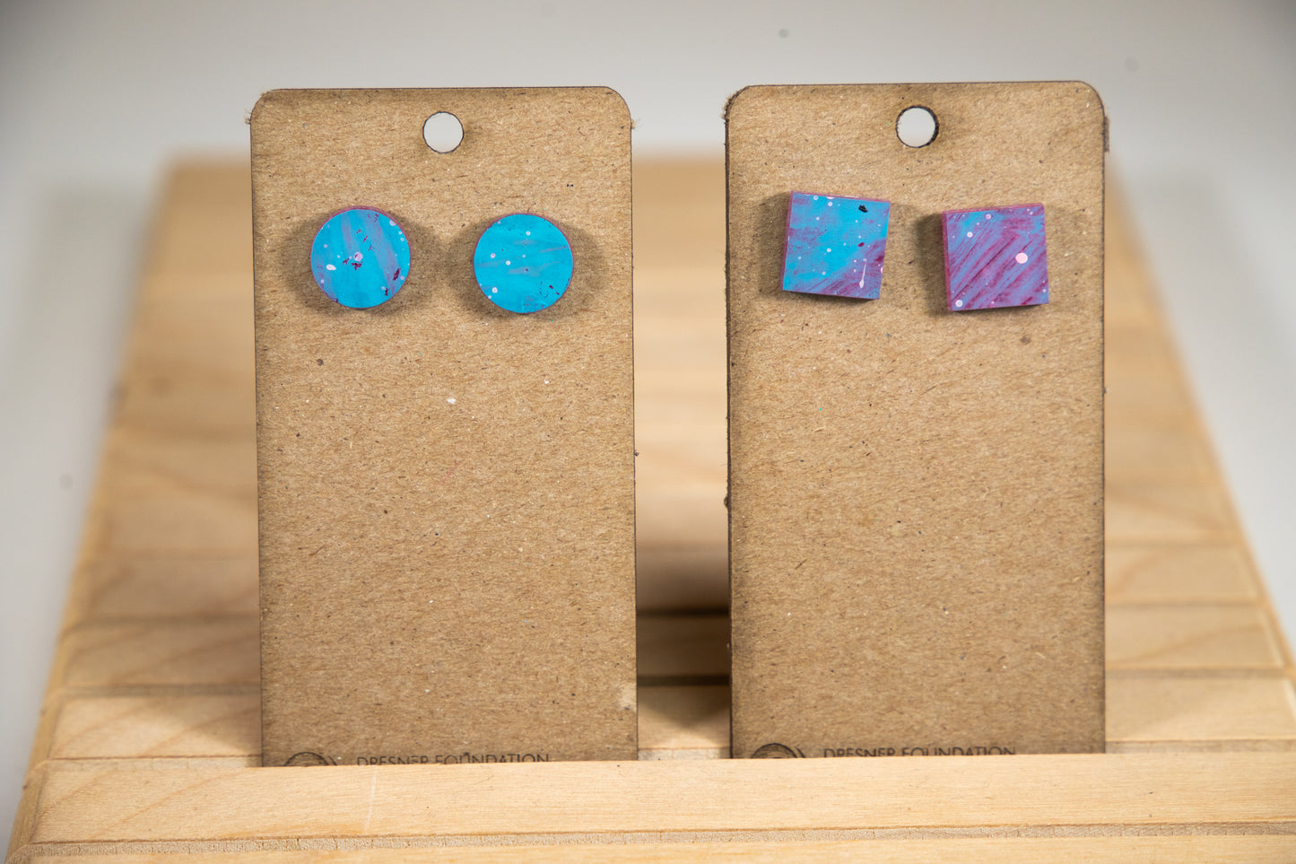Abstract Geometric Stud Earrings