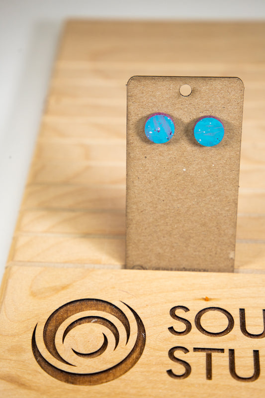 Abstract Geometric Stud Earrings