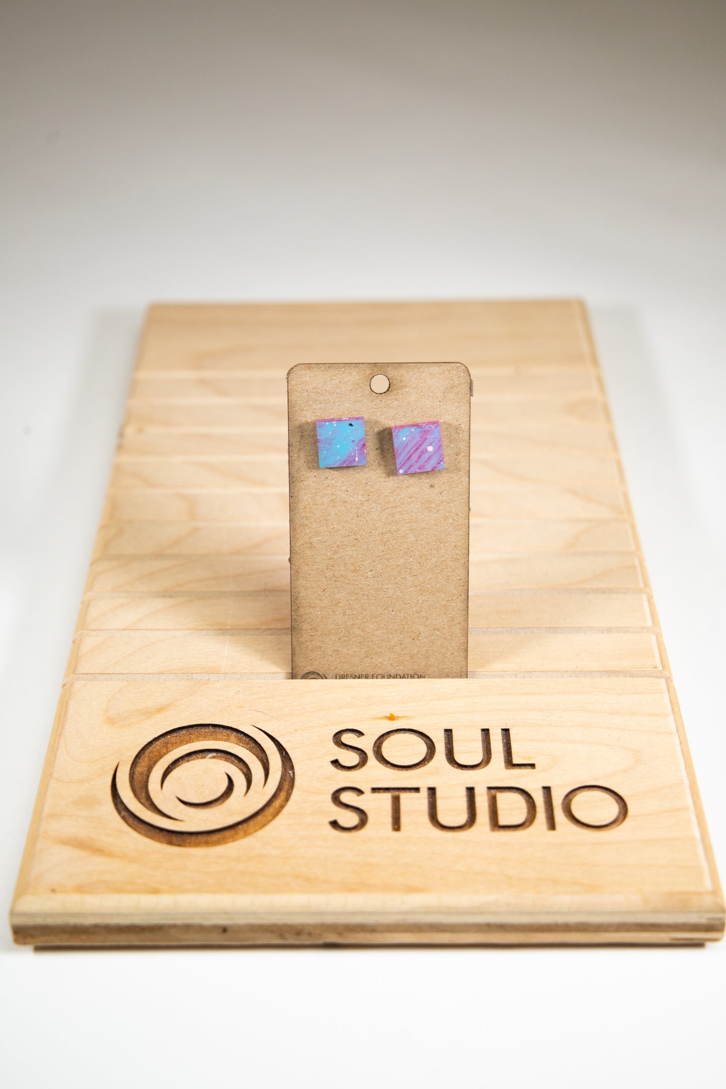 Abstract Geometric Stud Earrings