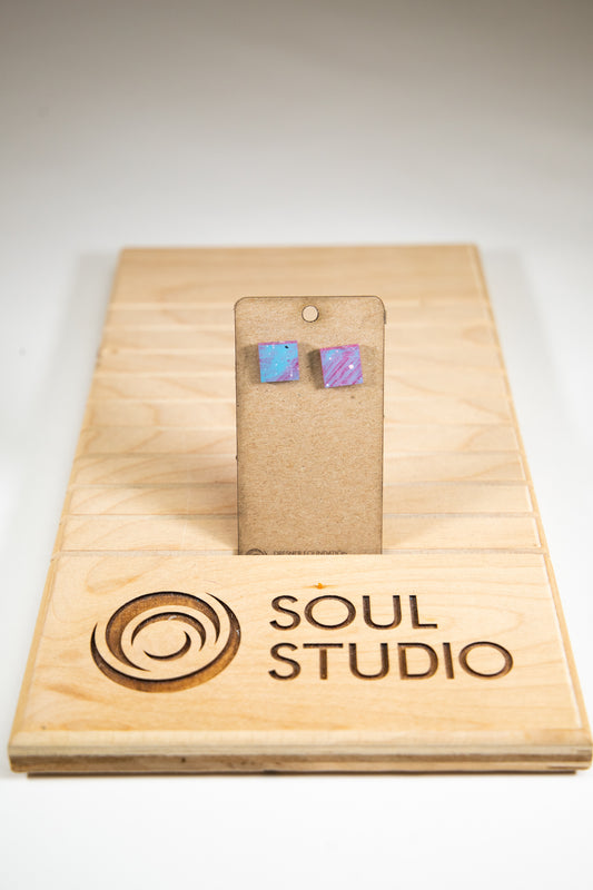 Abstract Geometric Stud Earrings