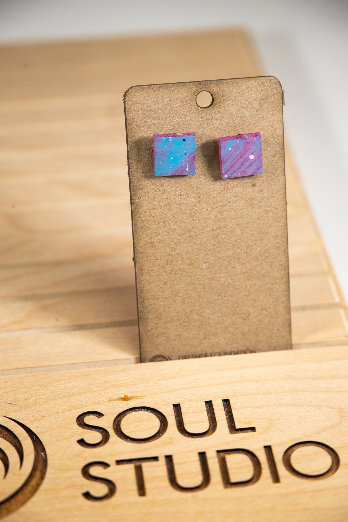 Abstract Geometric Stud Earrings