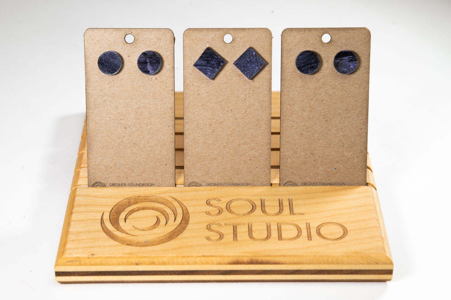 Abstract Geometric Stud Earrings