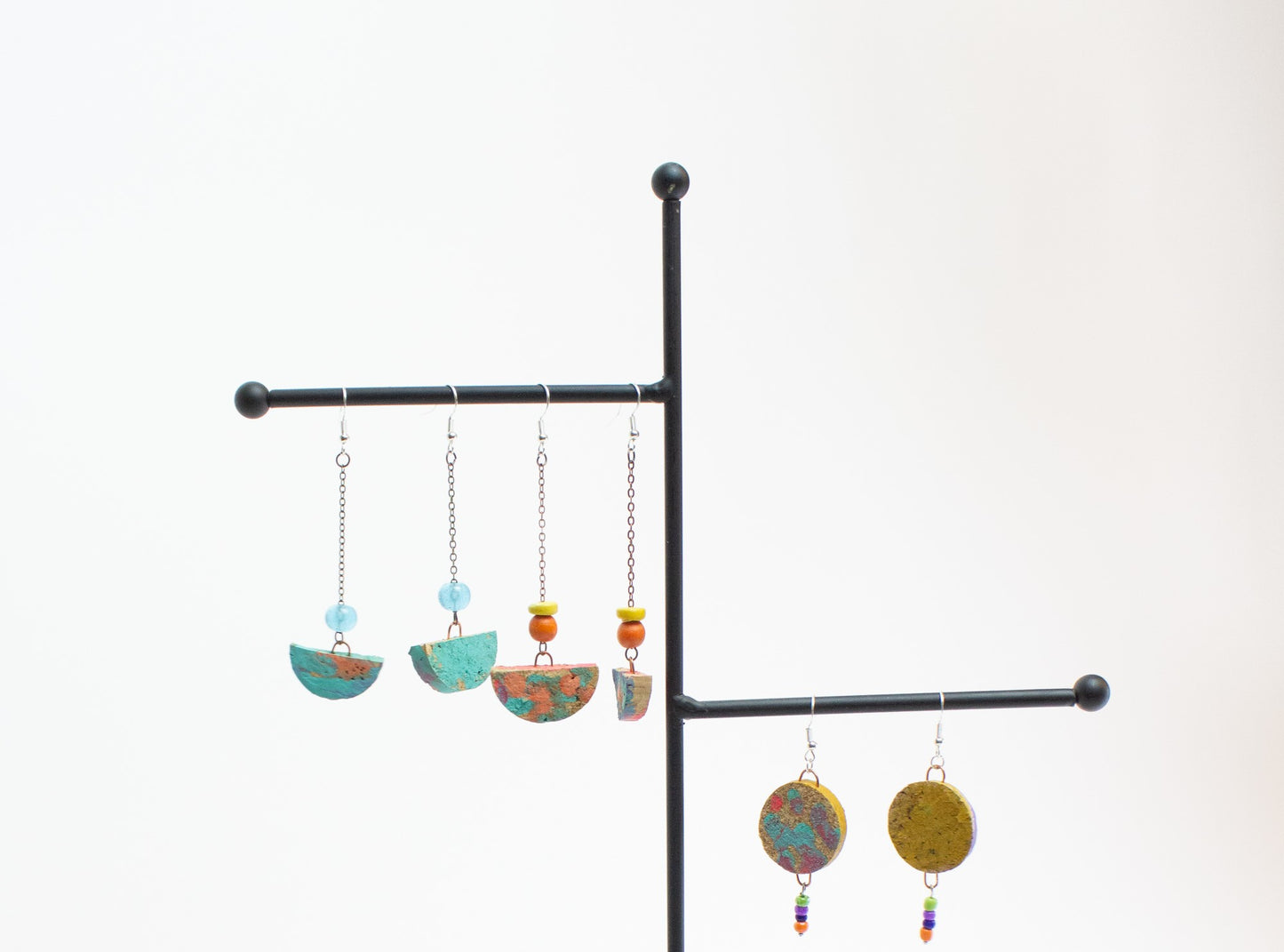 Cork Dangle Earrings