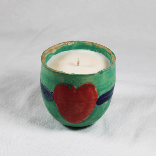 Hand Poured Our World Ceramic Candle