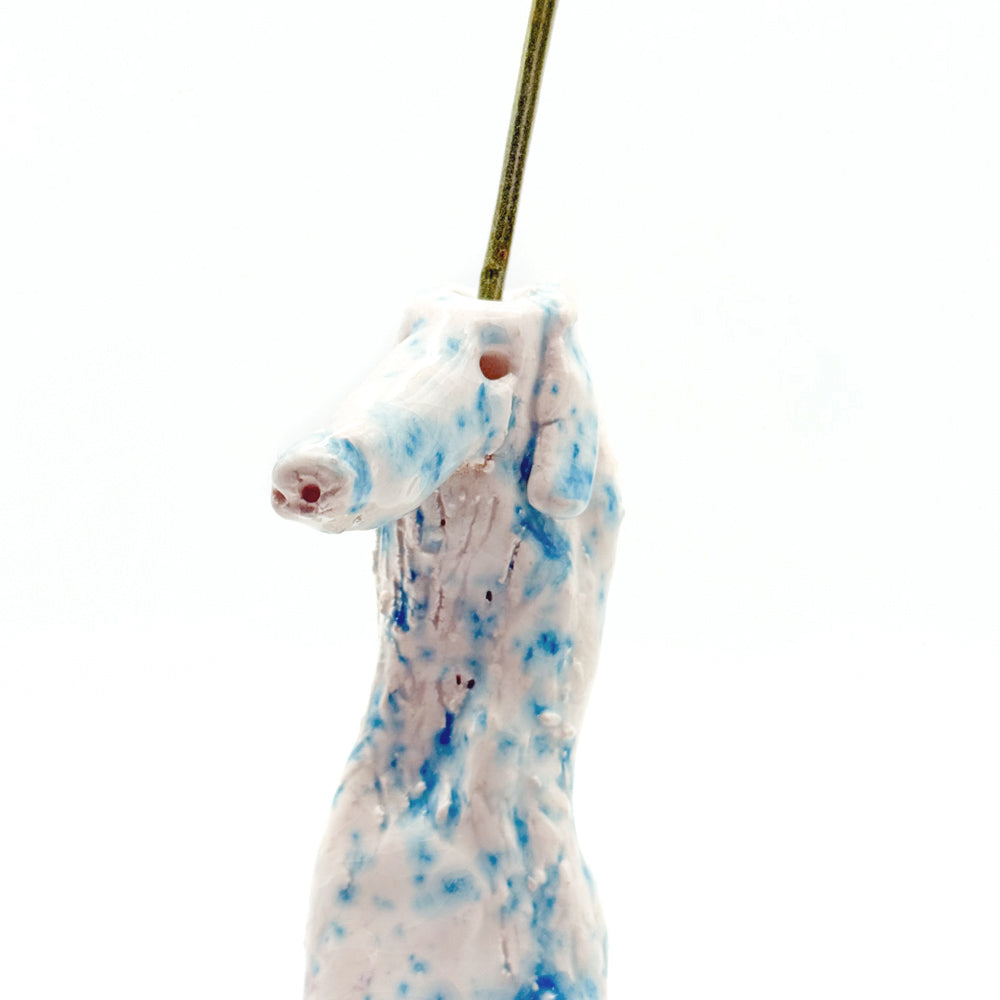Ceramic Dog Vase