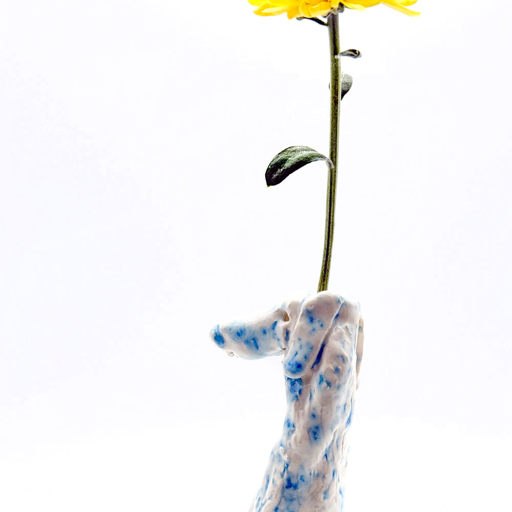 Ceramic Dog Vase