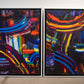 Colored Motion Diptych (Framed)