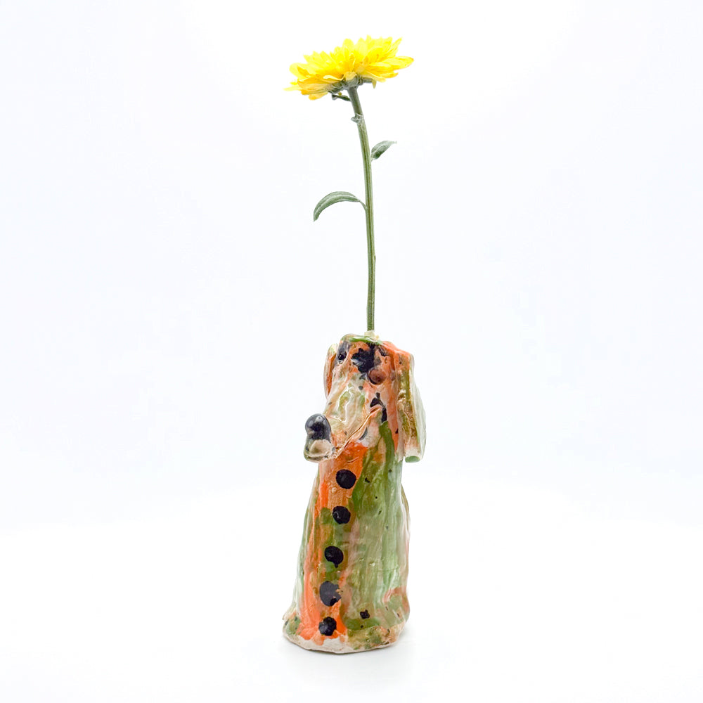 Ceramic Dog Vase
