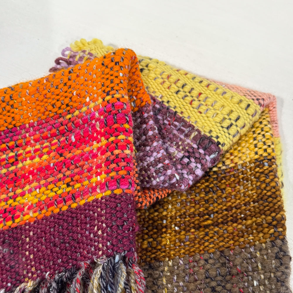 Orange, Pink, Yellow Weaving
