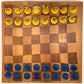 Yellow and Blue Michigan Chess Set