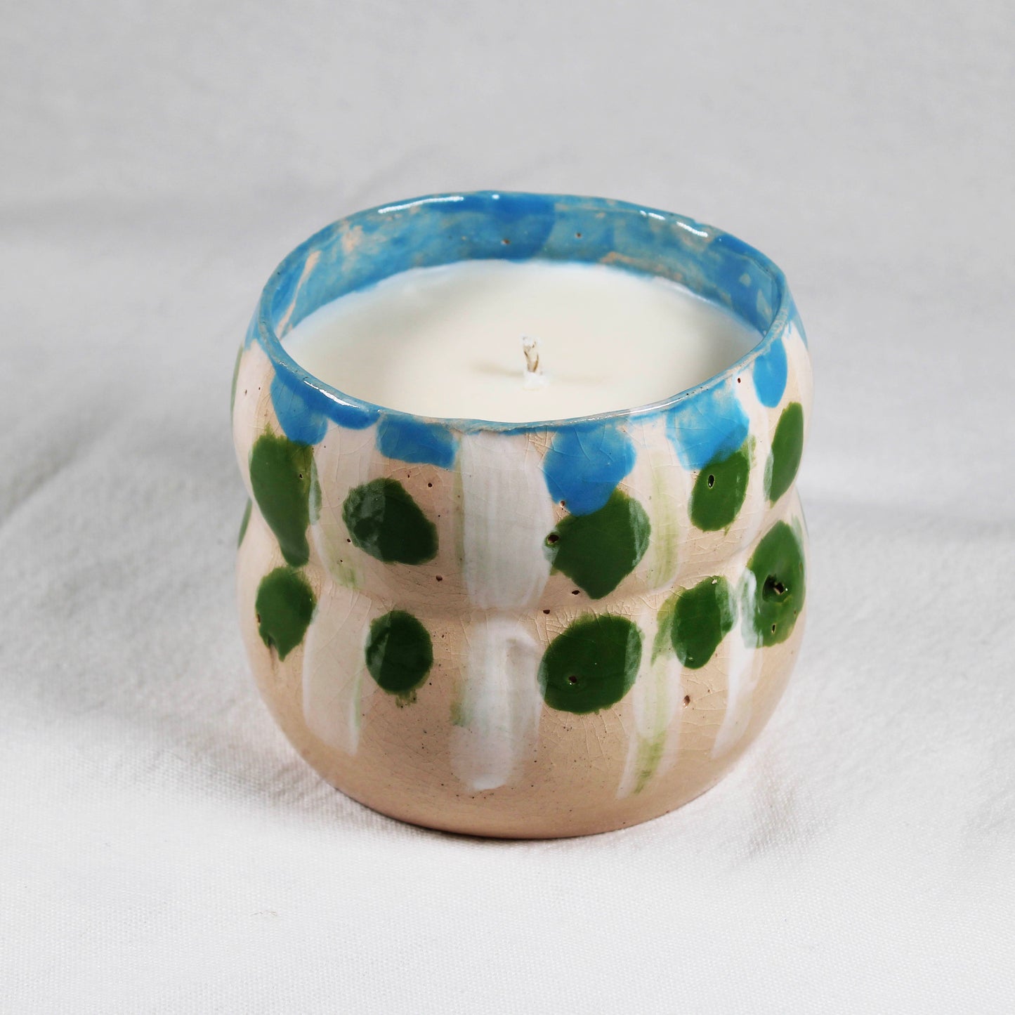 Hand Poured Our World Ceramic Candle