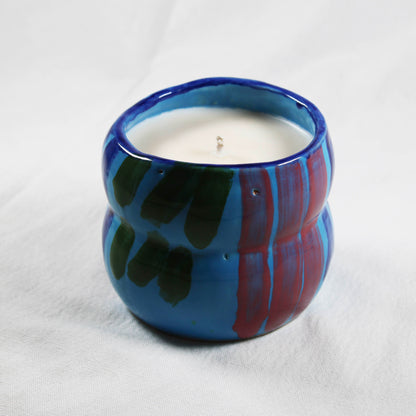 Hand Poured Our World Ceramic Candle