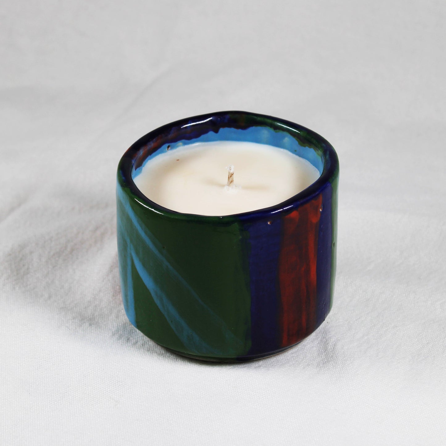 Hand Poured Our World Ceramic Candle