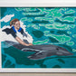 Commission completion payment-Dolphin Rider (Framed)