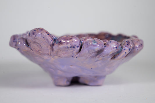 Purple Floral Bowl