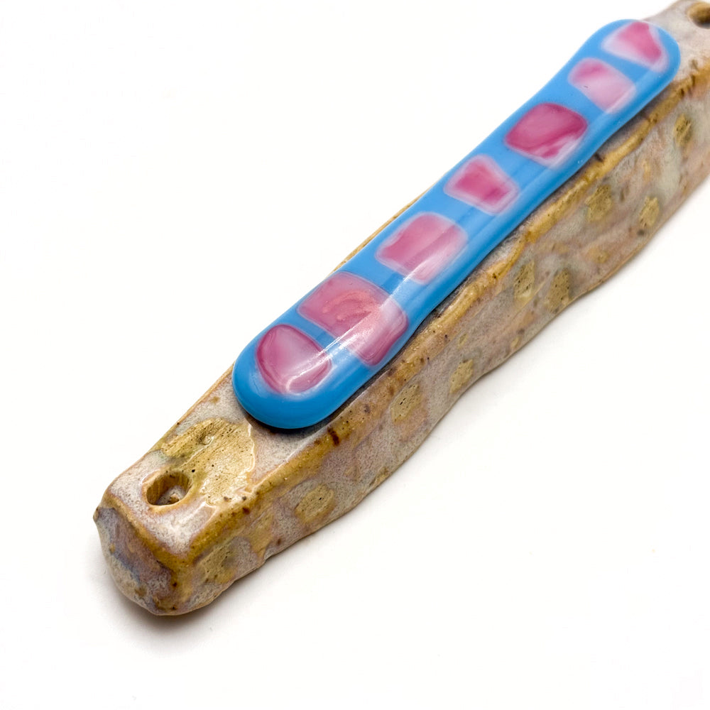 Fused Glass and Ceramic Mezuzah