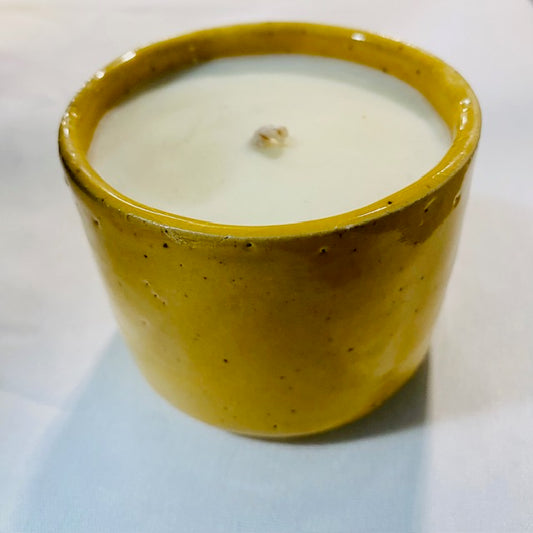 Hand Poured Submerged Ceramic Candle