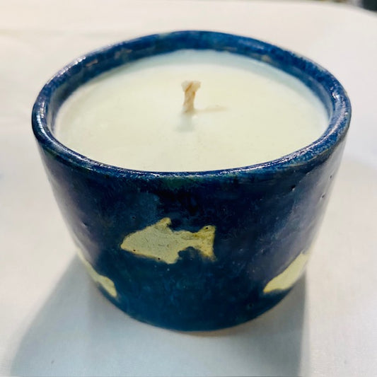 Hand Poured Submerged Ceramic Candle