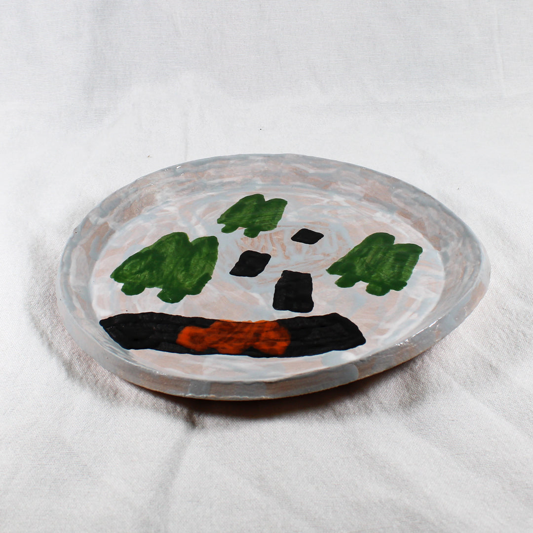 Forest Road Ceramic Plate