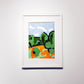 Orange, Blue, Green, Framed