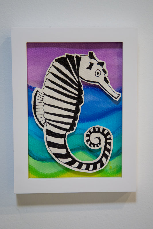 Zebra Horse (Framed)