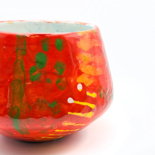 Wide Mouth Ceramic Vase