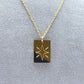 Soul Starburst Necklace, Gold Plate